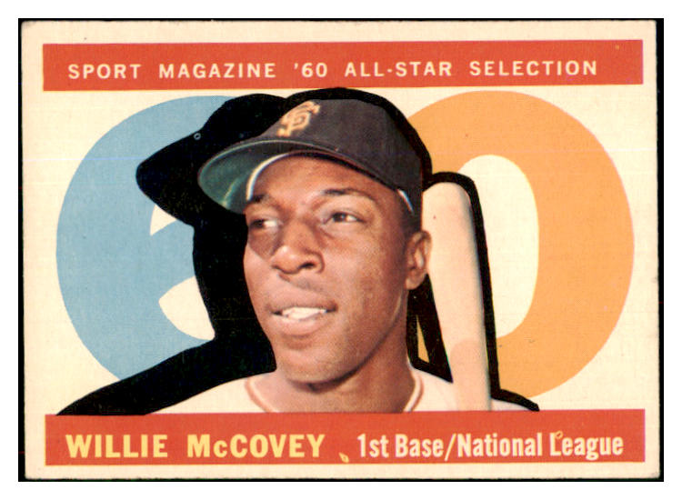 1960 Topps Baseball #554 Willie McCovey A.S. Giants EX+/EX-MT 450128