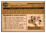 1960 Topps Baseball #210 Harmon Killebrew Senators EX-MT 450131