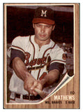 1962 Topps Baseball #030 Eddie Mathews Braves VG-EX 450167