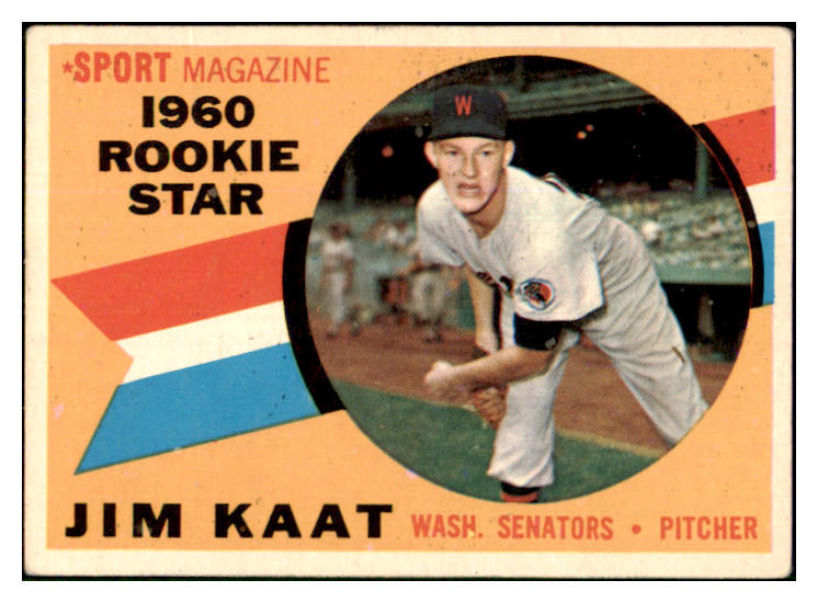 1960 Topps Baseball #136 Jim Kaat Senators VG/VG-EX 450180