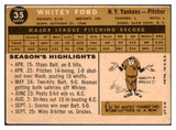 1960 Topps Baseball #035 Whitey Ford Yankees VG/VG-EX 450183