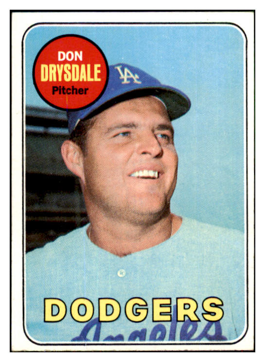 1969 Topps Baseball #400 Don Drysdale Dodgers VG-EX 450215