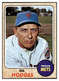 1968 Topps Baseball #027 Gil Hodges Mets EX+/EX-MT 450231