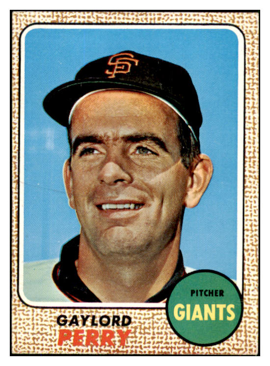 1968 Topps Baseball #085 Gaylord Perry Giants EX-MT/NR-MT 450235