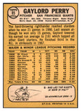 1968 Topps Baseball #085 Gaylord Perry Giants EX-MT/NR-MT 450235