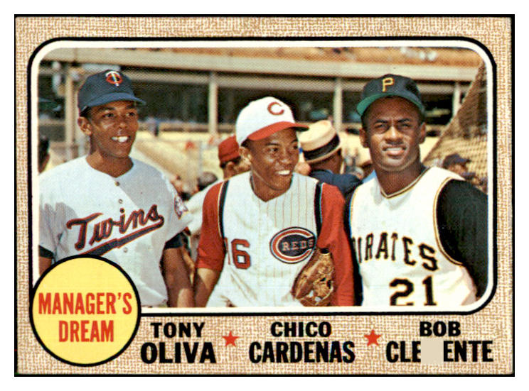 1968 Topps Baseball #480 Roberto Clemente Tony Oliva VG-EX 450245