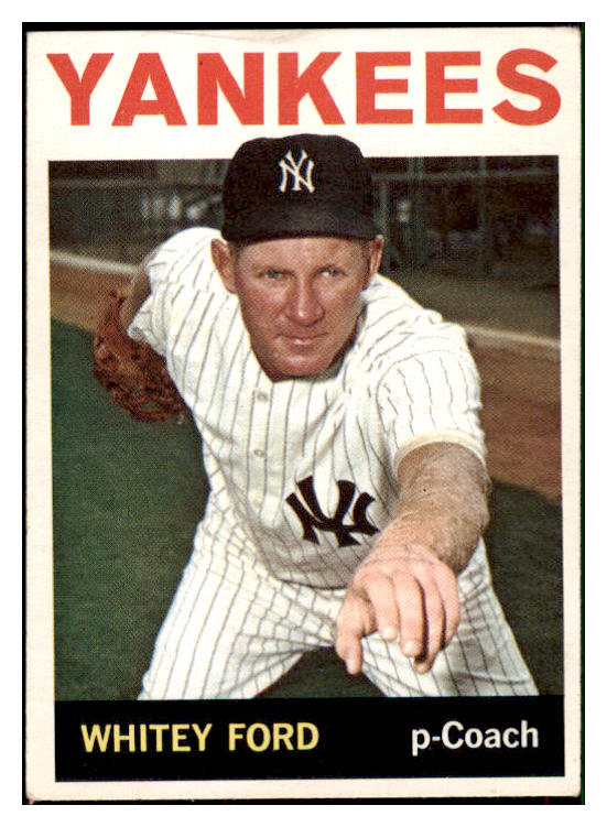 1964 Topps Baseball #380 Whitey Ford Yankees EX 450265