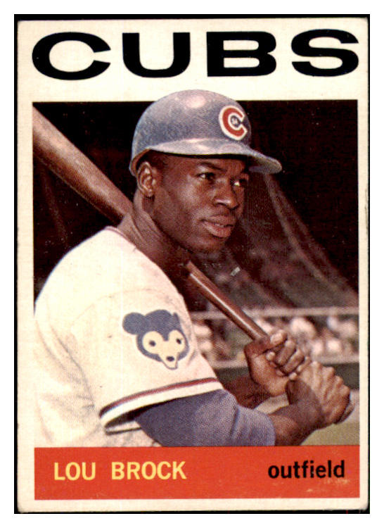 1964 Topps Baseball #029 Lou Brock Cubs VG-EX 450271