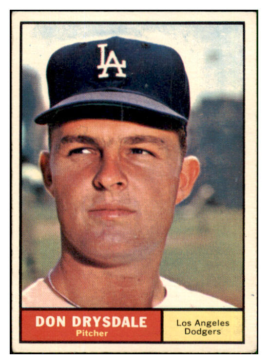 1961 Topps Baseball #260 Don Drysdale Dodgers VG-EX 450290