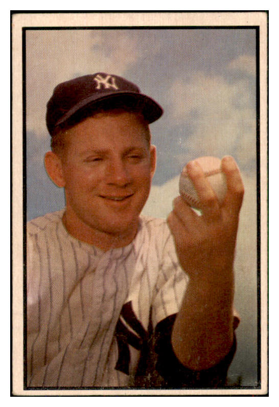 1953 Bowman Color Baseball #153 Whitey Ford Yankees VG-EX 450339