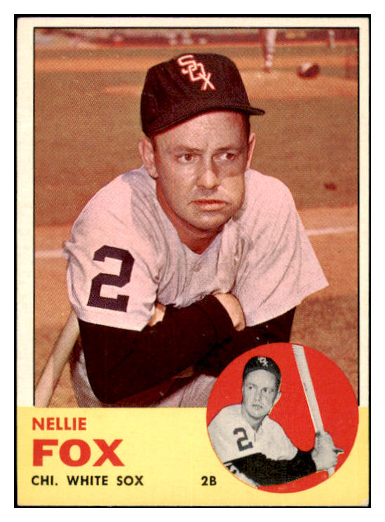 1963 Topps Baseball #525 Nellie Fox White Sox EX+/EX-MT 450390