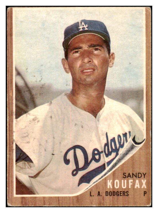 1962 Topps Baseball #005 Sandy Koufax Dodgers VG-EX 450439