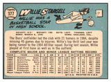 1965 Topps Baseball #377 Willie Stargell Pirates EX-MT 450471