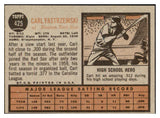 1962 Topps Baseball #425 Carl Yastrzemski Red Sox EX-MT 450479