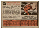 1962 Topps Baseball #100 Warren Spahn Braves EX+/EX-MT 450486