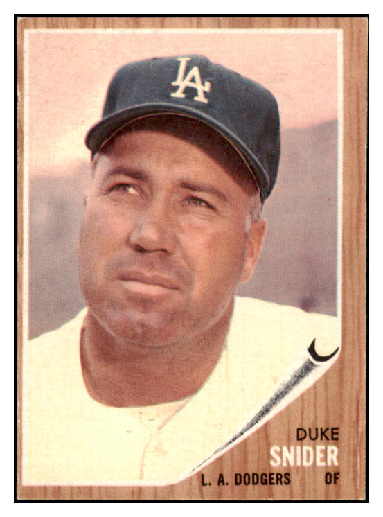 1962 Topps Baseball #500 Duke Snider Dodgers EX-MT oc 450487