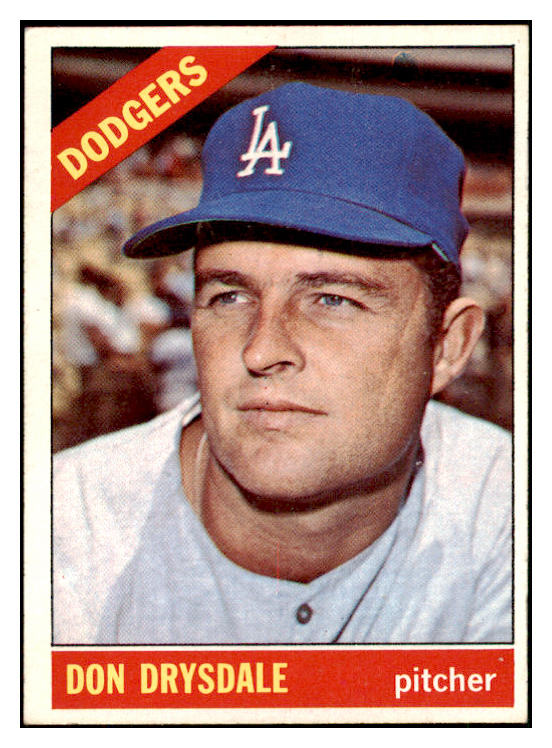 1966 Topps Baseball #430 Don Drysdale Dodgers EX 450506
