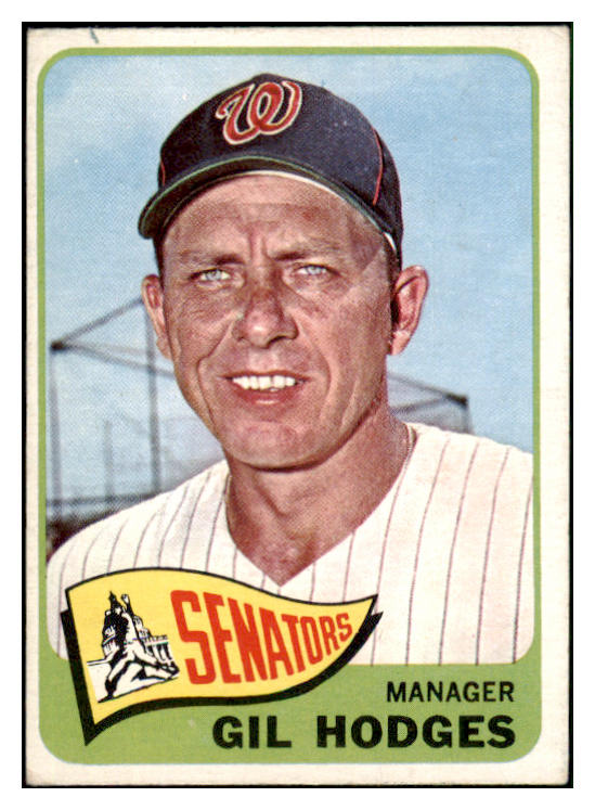 1965 Topps Baseball #099 Gil Hodges Senators VG-EX 450523