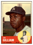 1963 Topps Baseball #080 Jim Gilliam Dodgers EX-MT 450525