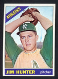 1966 Topps Baseball #036 Catfish Hunter A's EX-MT 450538