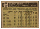 1961 Topps Baseball #200 Warren Spahn Braves VG-EX 450557