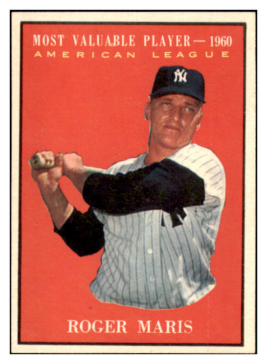 1961 Topps Baseball #478 Roger Maris MVP Yankees EX-MT 450560