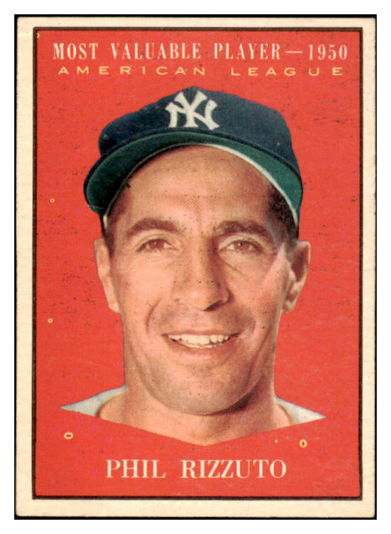 1961 Topps Baseball #471 Phil Rizzuto MVP Yankees EX-MT 450567