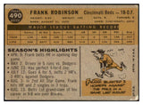 1960 Topps Baseball #490 Frank Robinson Reds VG-EX 450585