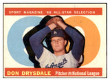 1960 Topps Baseball #570 Don Drysdale A.S. Dodgers VG-EX 450594