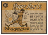 1960 Topps Baseball #565 Roger Maris A.S. Yankees VG-EX 450599