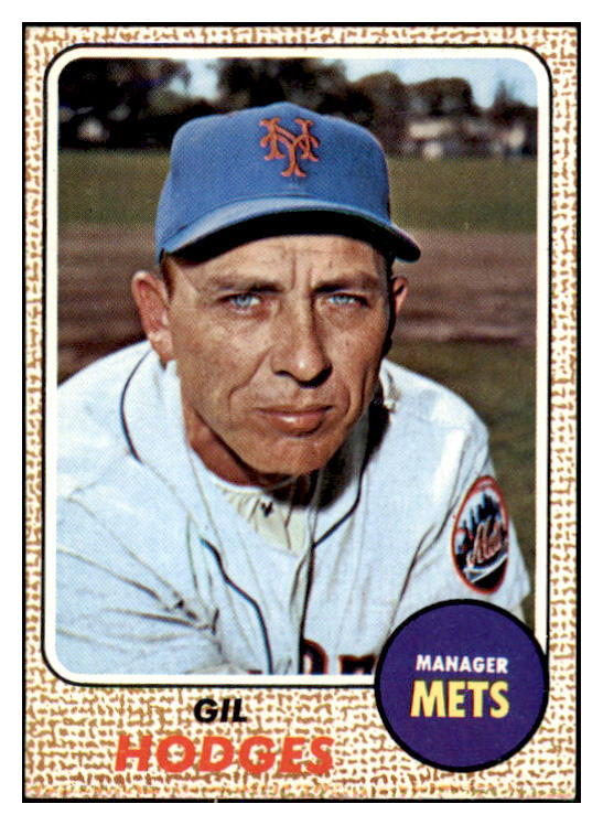 1968 Topps Baseball #027 Gil Hodges Mets EX-MT 450617