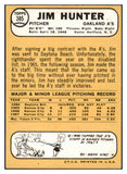 1968 Topps Baseball #385 Catfish Hunter A's EX-MT 450618