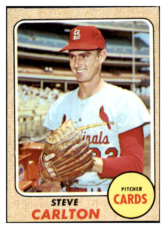 1968 Topps Baseball #408 Steve Carlton Cardinals EX 450632