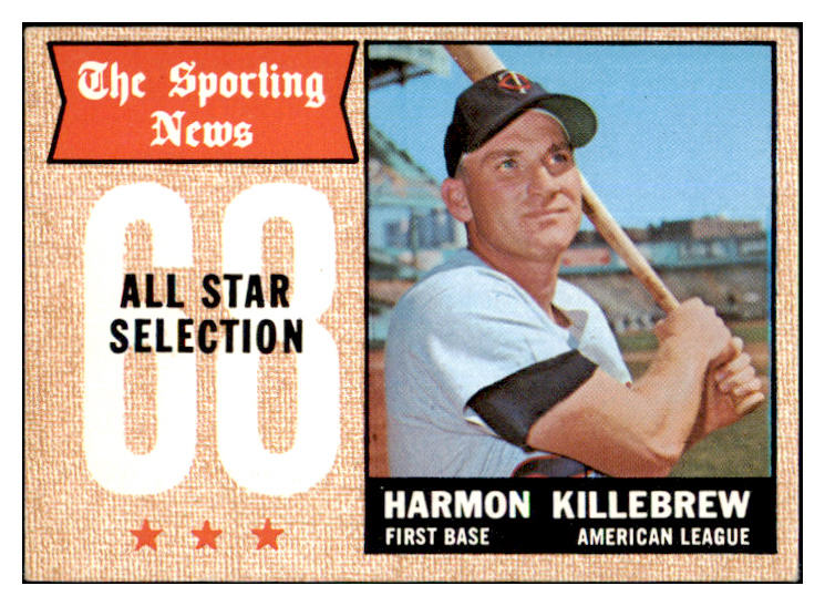 1968 Topps Baseball #361 Harmon Killebrew A.S. Twins EX-MT 450639