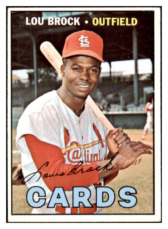 1967 Topps Baseball #285 Lou Brock Cardinals EX-MT 450709