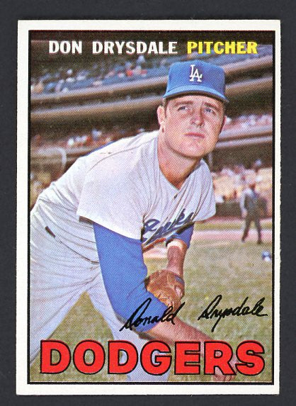 1967 Topps Baseball #055 Don Drysdale Dodgers EX-MT 450710