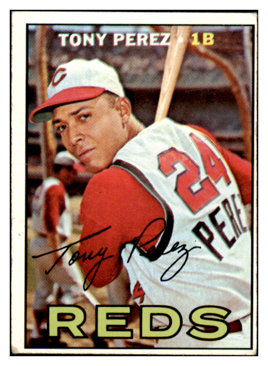 1967 Topps Baseball #476 Tony Perez Reds VG-EX 450715