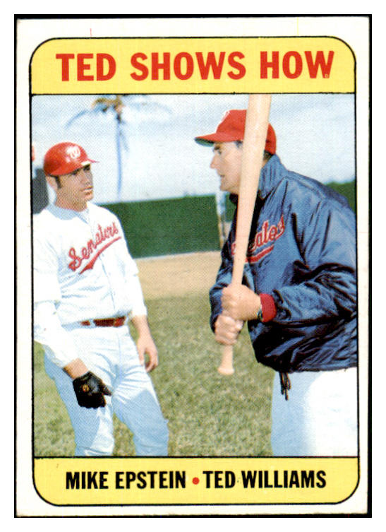 1969 Topps Baseball #539 Ted Williams Mike Epstein EX+/EX-MT 450719