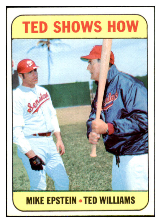 1969 Topps Baseball #539 Ted Williams Mike Epstein EX-MT 450720