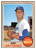 1968 Topps Baseball #145 Don Drysdale Dodgers EX+/EX-MT 450739