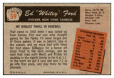 1955 Bowman Baseball #059 Whitey Ford Yankees VG-EX 450774