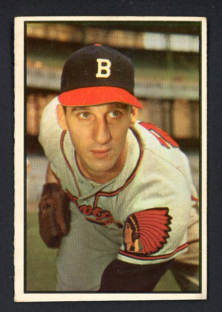 1953 Bowman Color Baseball #099 Warren Spahn Braves EX-MT 450816