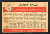 1953 Bowman Color Baseball #099 Warren Spahn Braves EX-MT 450816