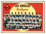 1959 Topps Baseball #457 Los Angeles Dodgers Team EX-MT 450825