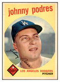 1959 Topps Baseball #495 Johnny Podres Dodgers NR-MT 450829