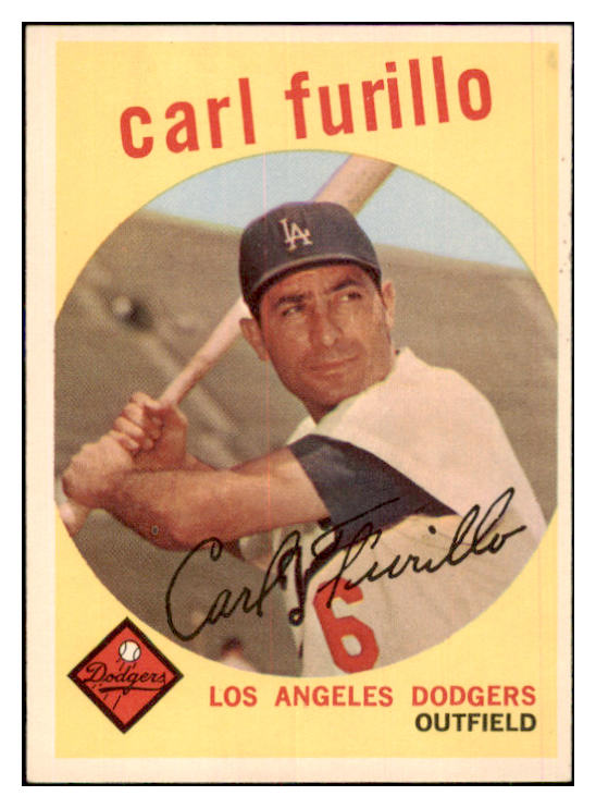 1959 Topps Baseball #206 Carl Furillo Dodgers NR-MT 450834