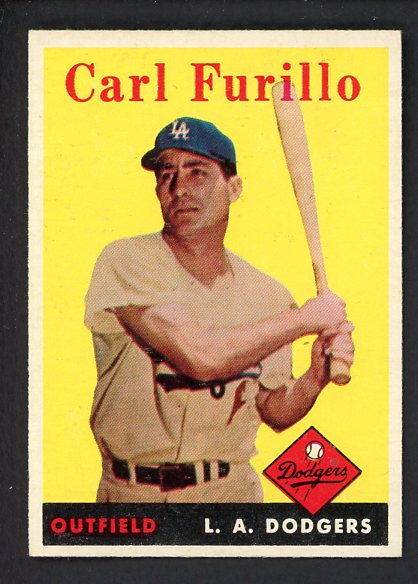 1958 Topps Baseball #417 Carl Furillo Dodgers NR-MT 450835