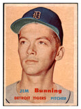 1957 Topps Baseball #338 Jim Bunning Tigers EX-MT 450841