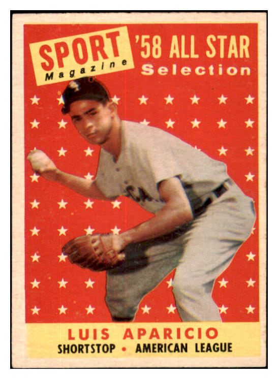 1958 Topps Baseball #483 Luis Aparicio A.S. White Sox EX-MT 450846