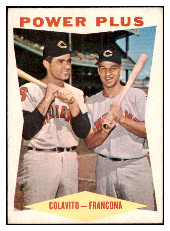 1960 Topps Baseball #260 Rocky Colavito Tito Francona EX-MT 450886